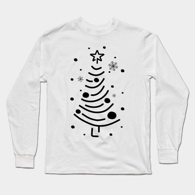 christmas tree Long Sleeve T-Shirt by Simo0455